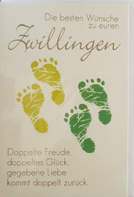 Ereignisbillett - Zwillinge sortiert 03-31-3999