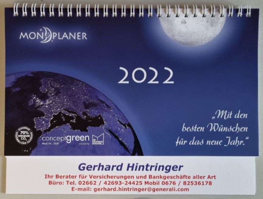 Stehkalender - Jahreskalender 14-02-2022 