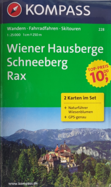 Wander - Rad - Skitourenkarte 07-KO - Wiener Hausberge, Schneeberg, Rax